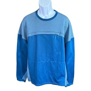 Duluth Trading Co Blue Boundary Layer Fleece Crewneck Sweatshirt, XL, Outdoors